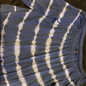 Chaps off the shoulder tie-dye blouse